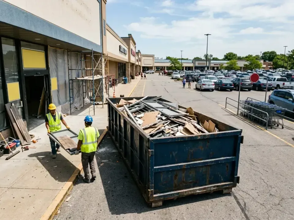 retail-store-renovation-debris-003 — frequently asked questions, Roll-off Dumpster Rentals in Knob Noster, MO